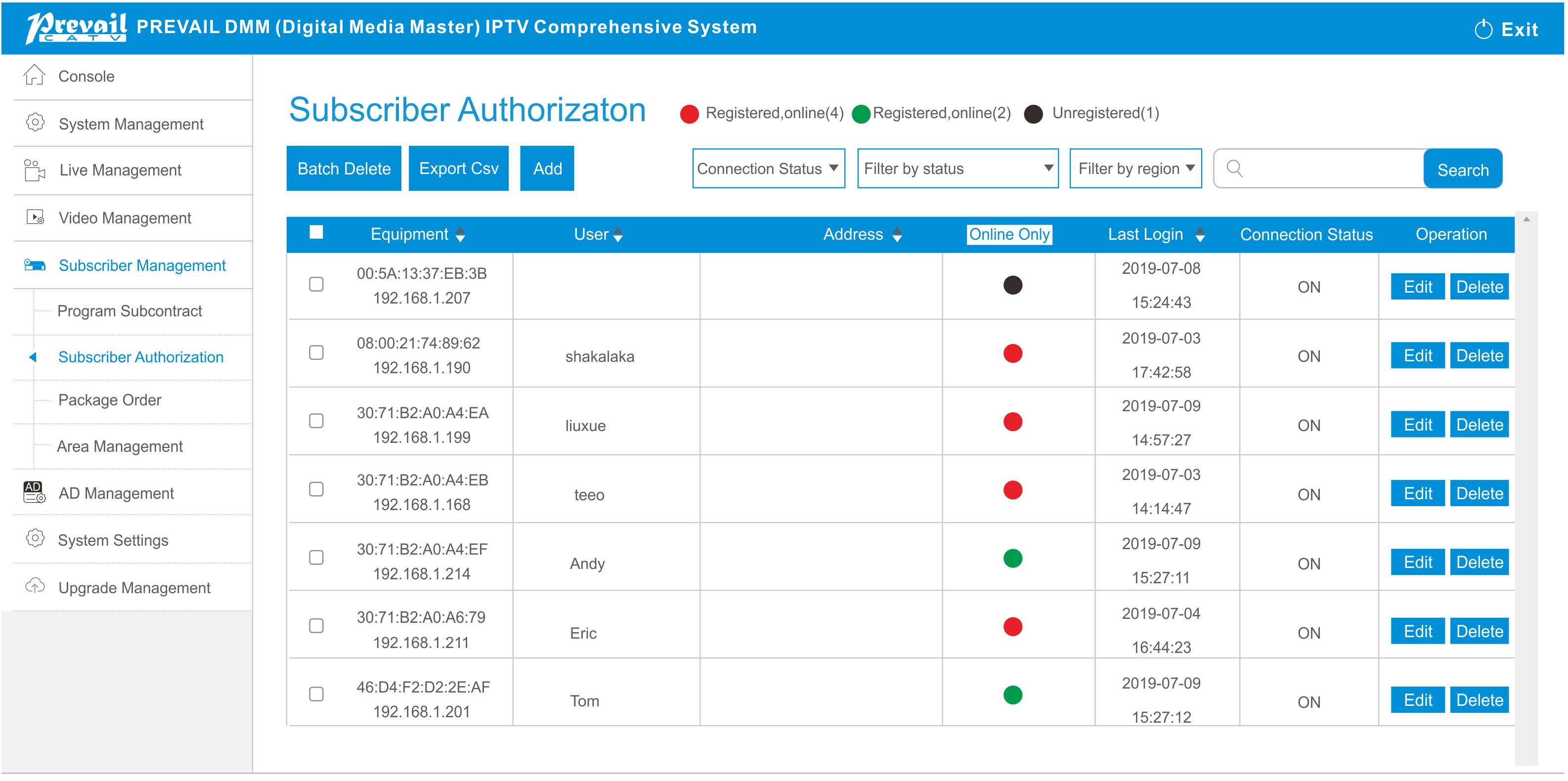 DMM IPTV Stream Platform