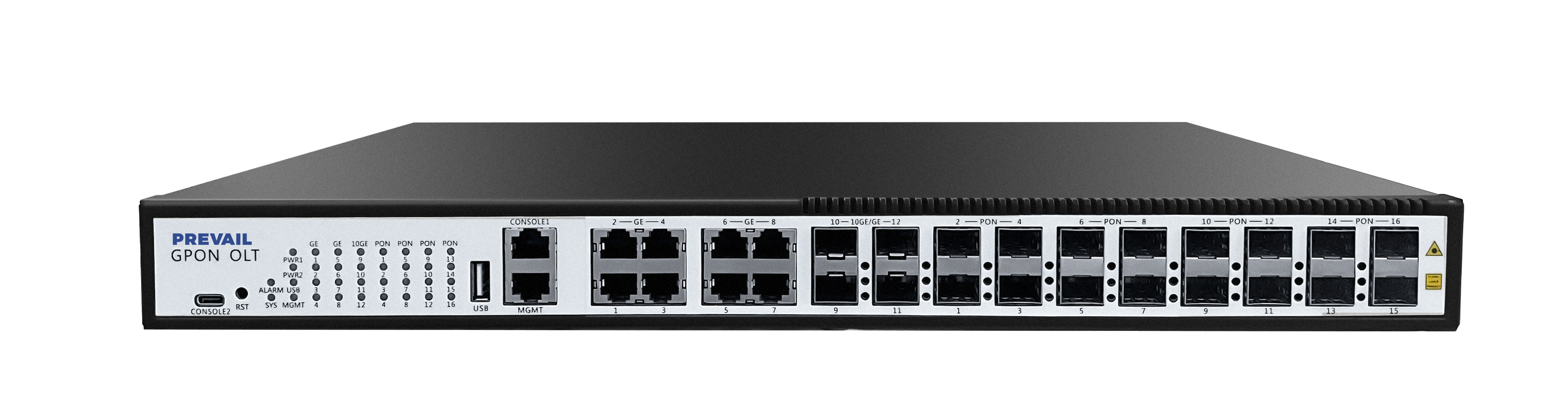 16 PON ports,140Gbps, 4 GE, 2 10GE  : WGP5000-16P